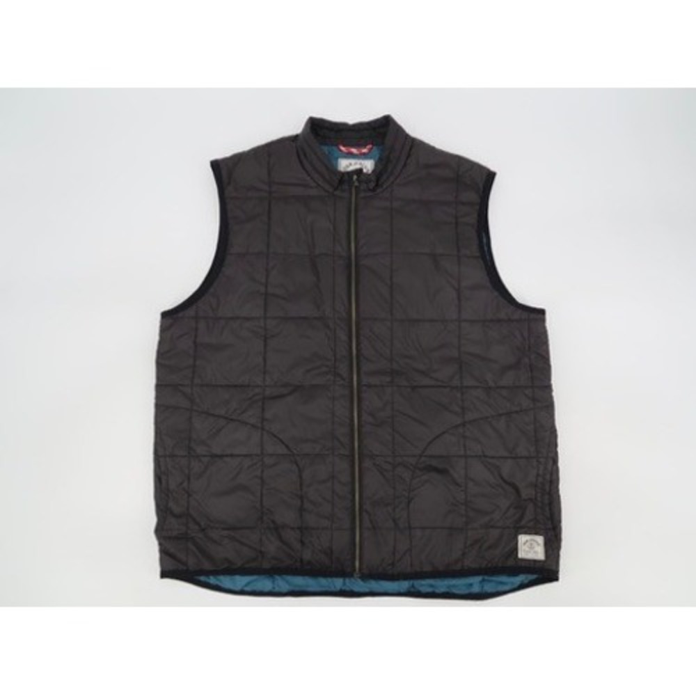 Iron and Resin Quilted Puffer Rogue Vest Mens Large Black Freedom Riders Moto